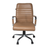 Luxury medium back leatherette office chair with executive design