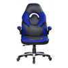 Heavy-duty gaming chair with wide seat and extra lumbar support.