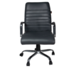Ergonomic medium back office chair with lumbar support and cushioned seat