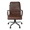 Stylish and comfortable medium back office chair with high-density foam seat