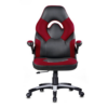 Luxury gaming chair with premium leather, adjustable features, and a sturdy metal base.