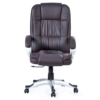 High-quality executive office chair with leather finish and swivel base