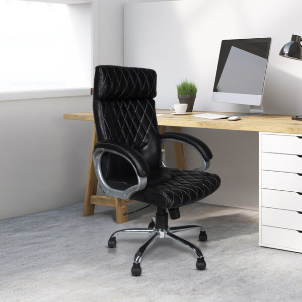 Adiko High Back Office chair- ADXN CR DP BL 1112 - Image 2