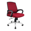 Sleek mesh office chair, ergonomic office chair with medium-back