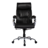 Comfortable leatherette office chair with cushioned seat and stylish design