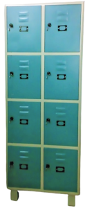 Worker locker cabinet, industrial locker cabinet, 8 compartment