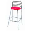 Adiko chair for bar, bar stool with metal frame and cushioned seat