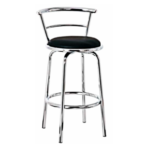 Adiko Bar stool, chair for bar consisting of MS pipe frame and cushioned seat