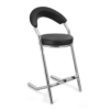 Adiko Bar stool, chair for bar with pipe frame and cushioned seat