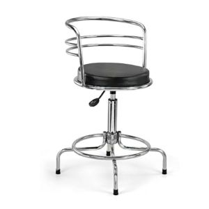 Adiko Bar stool, chair for bar, cushioned seat steel frame duly chrome plated
